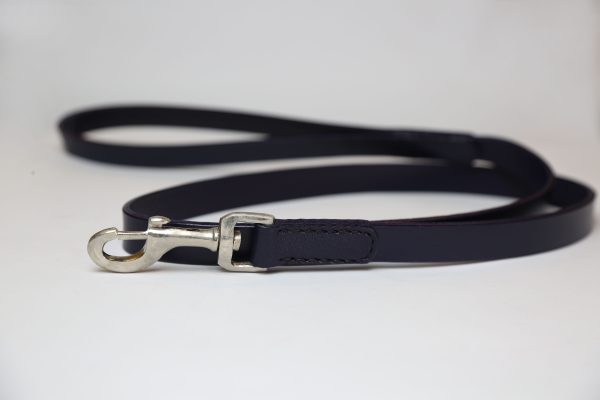 black leather dog leashes