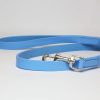 Blue Leather Dog Leashes 