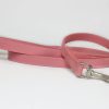Pink Leather Dog Leashes