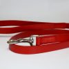 Red Leather Dog Leashes